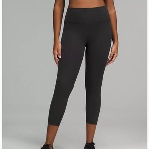 Lululemon wunder train high rise crop black legging